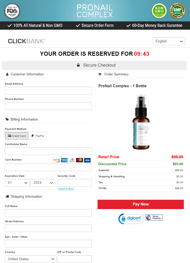 Nail Complex Pro order